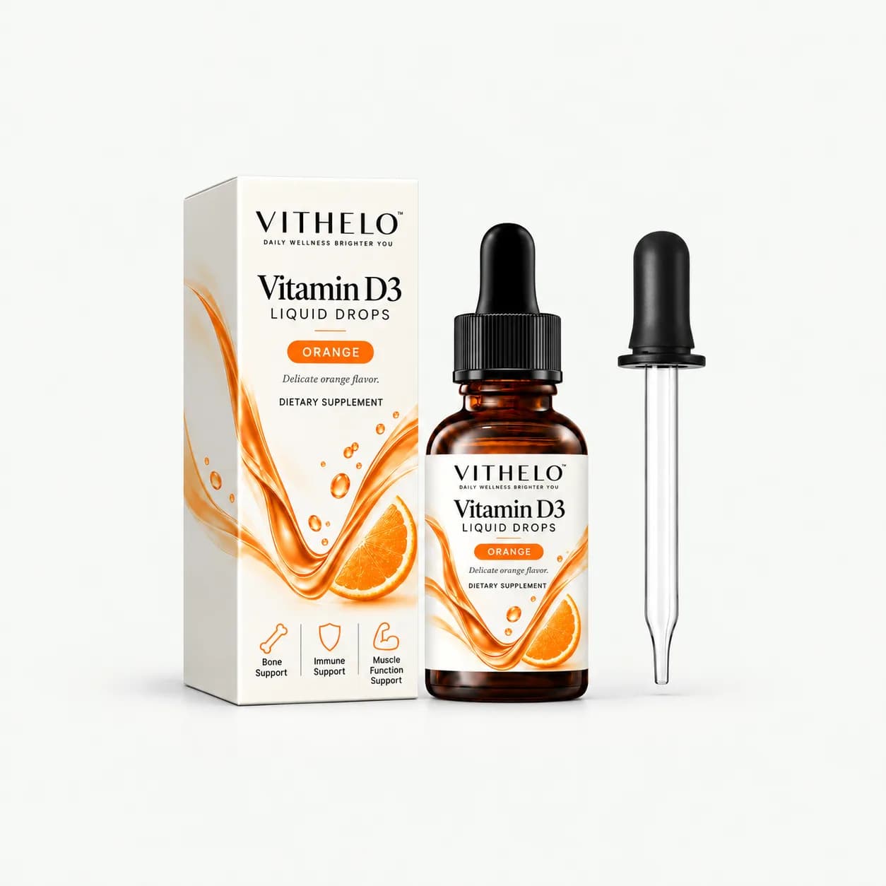 VITHELO liquids product packaging