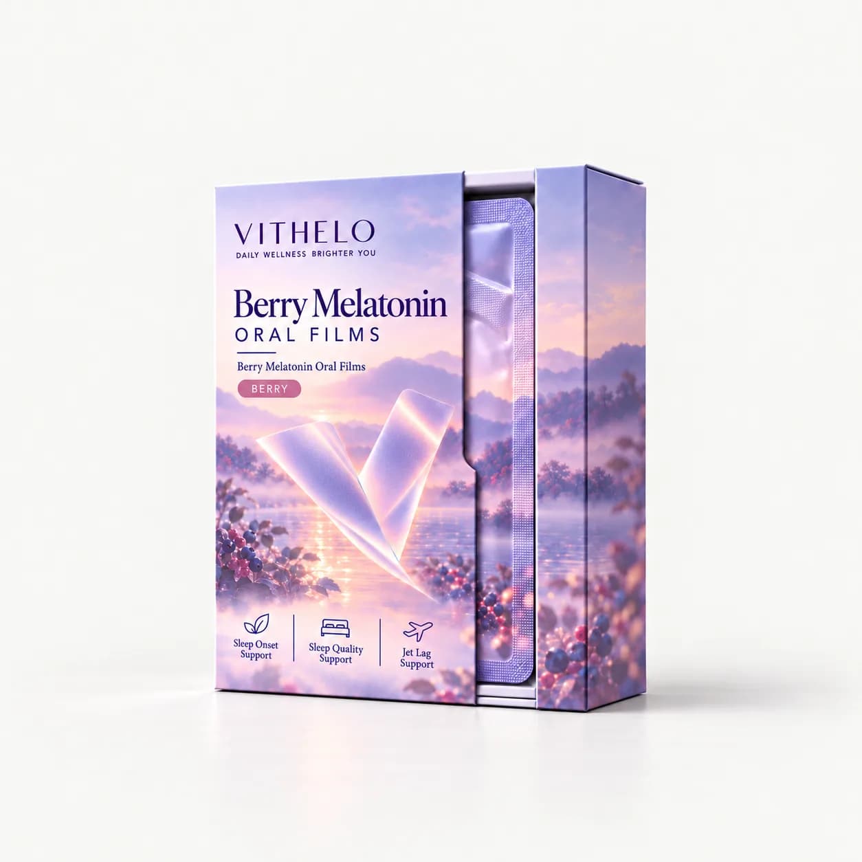 VITHELO oral films product packaging